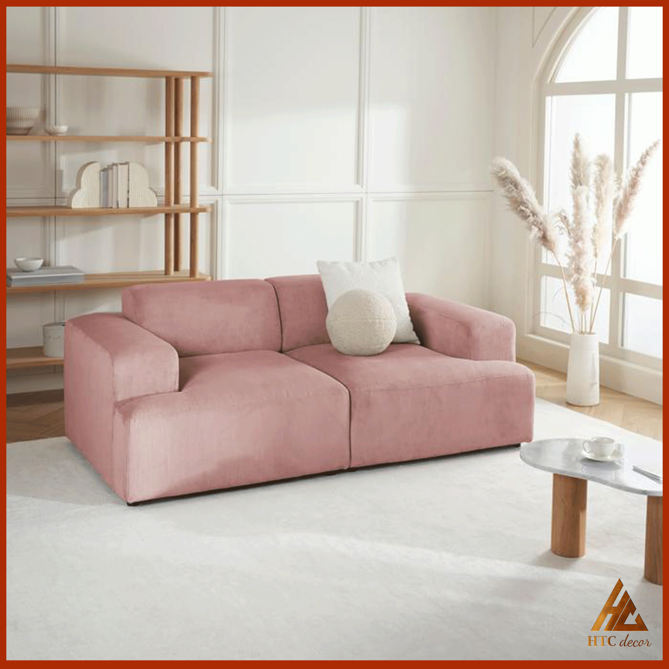 Ghế Sofa Băng Melva Vải Nhung